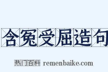 含冤受屈造句是什么意思的图片